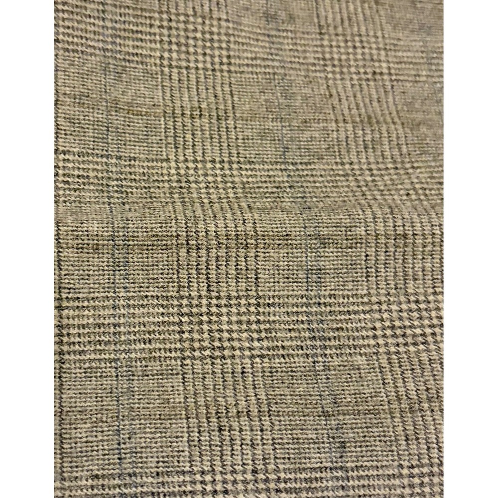 Talbots Italian Wool Plaid Trouser Pants Size 2 Gray Career Wide Leg - Picture 8 of 8